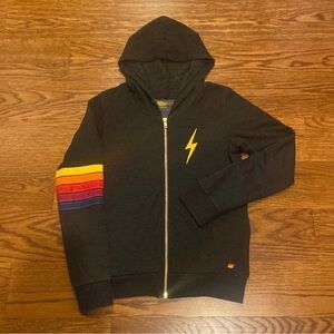 Unisex Aviator Nation Lightning Bolt youth hoodie